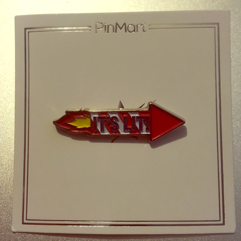 It’s Lit! lapel pin